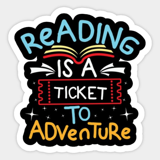 Travel Reading Ia A Ticket Sticker by Polahcrea